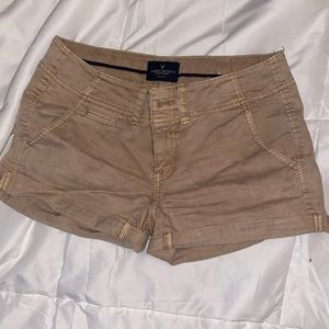 Tan cargo like shorts